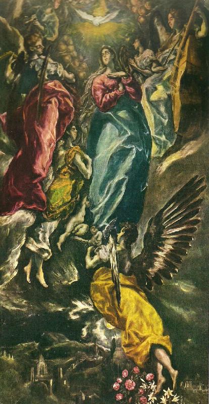 El Greco assumption of the virgin oil painting picture